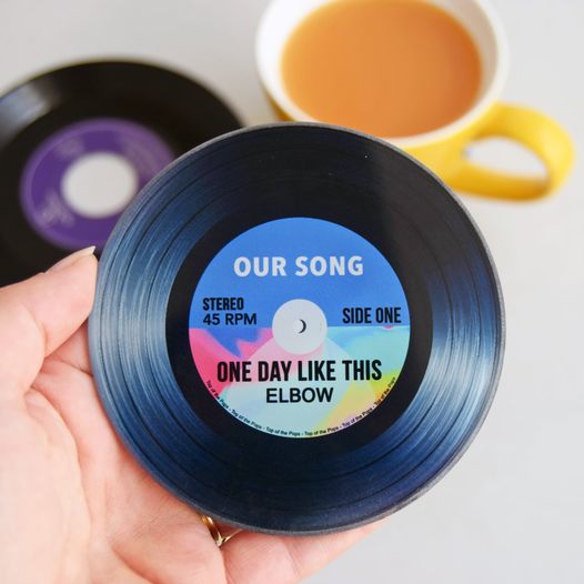 'Our Song' Personalised Vinyl Record Keyring