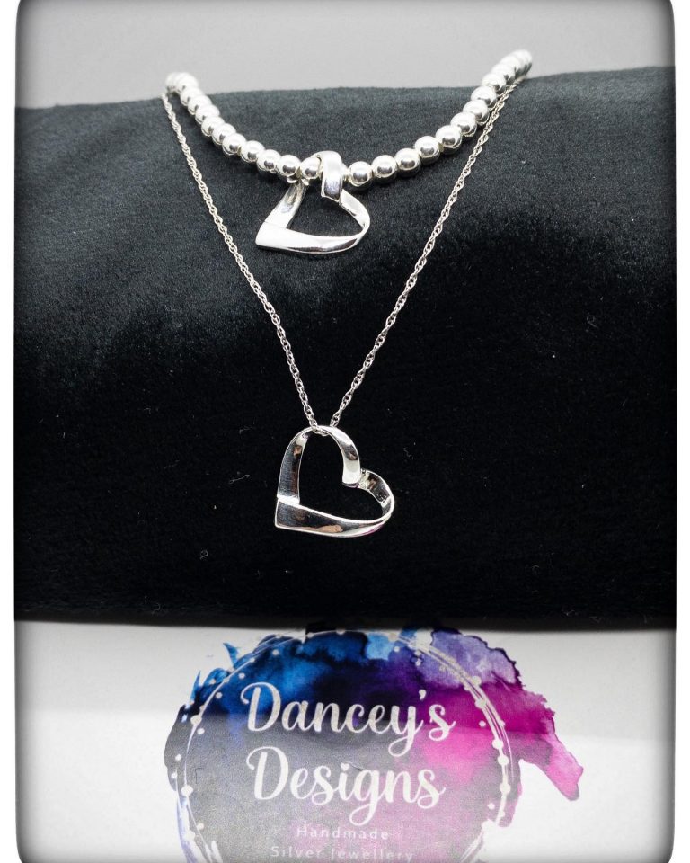 Sliver heart necklace