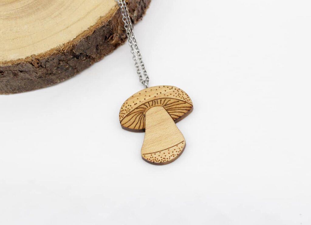 Mushroom necklace