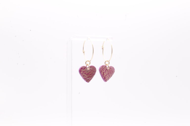 Gold-Filled Heart Hoop Earrings
