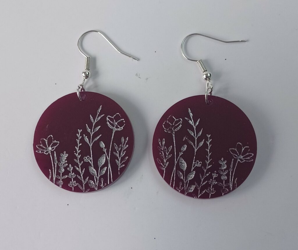 Silver plated earrings