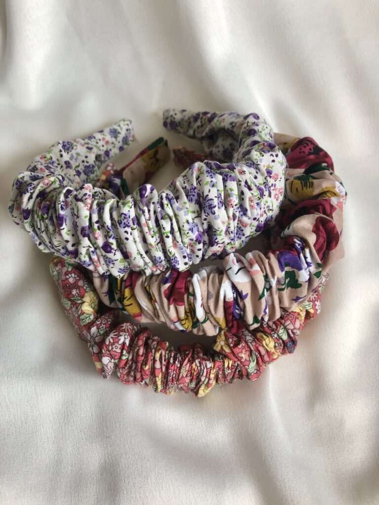 Best selling scrunchie headbands in 3 sizes 