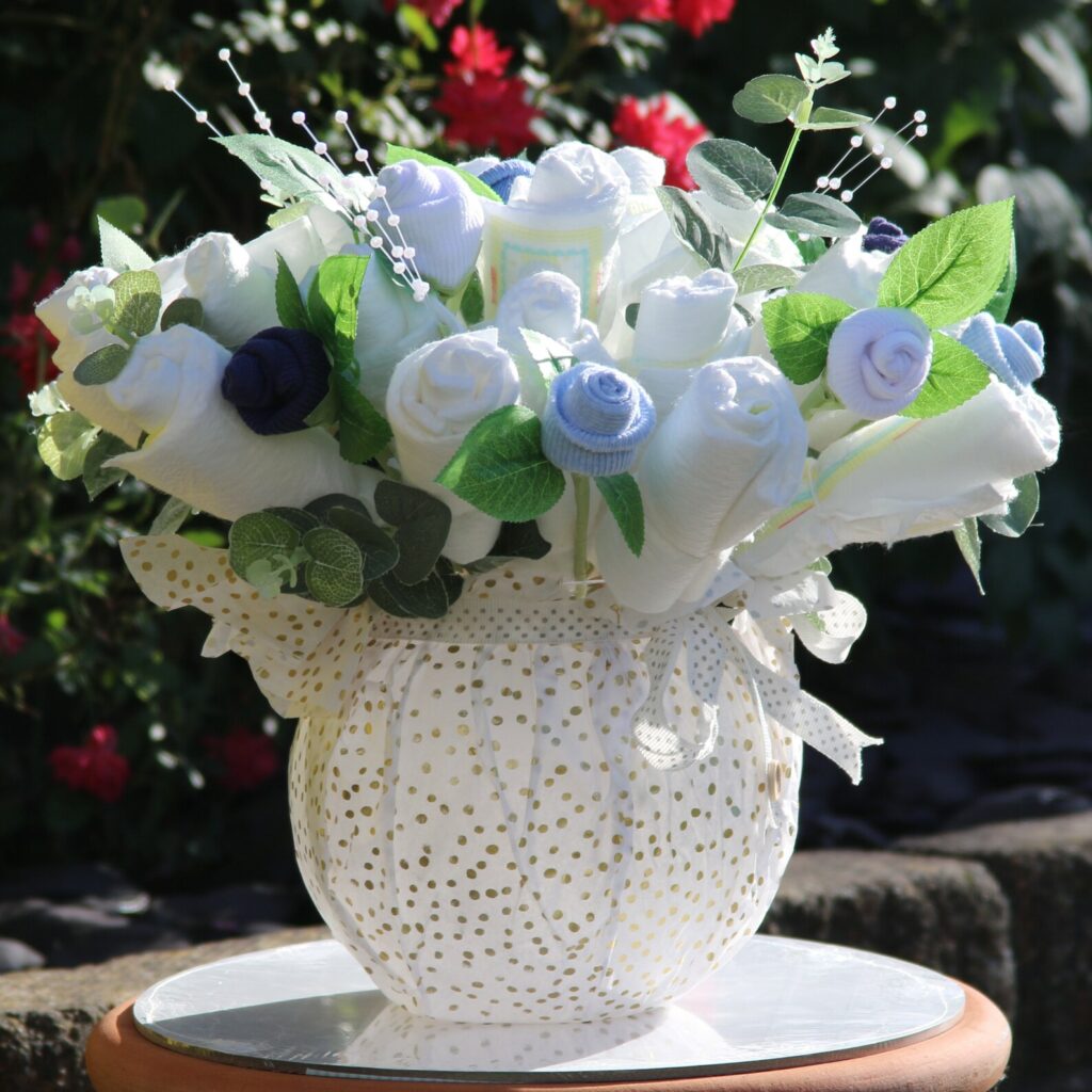 Vased Medium Nappy Bouquet